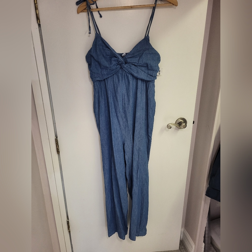 Old Navy Women's Blue Denim Jumpsuit